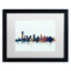 «Jersey City NJ Skyline Blue», impression encadrée-17767777-40179812-69487650