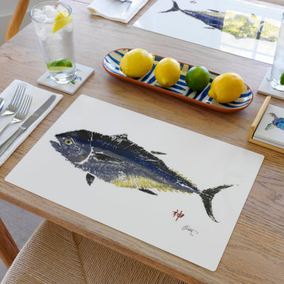 Blue Fin Tuna Placemat | Nautical
