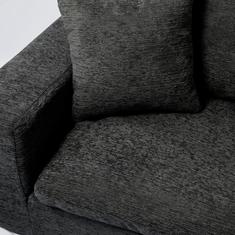 39.4" Left‑Facing Chenille Chaise