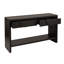 Sleek Black Console Table With Storage Drawers