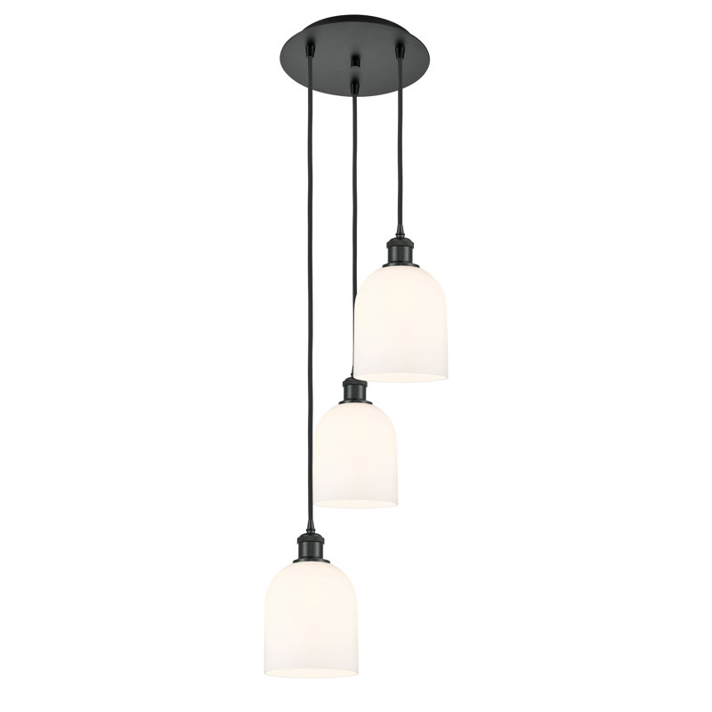 Odaniel 3 - Light Cluster Pendant, Gloss White, Matte Black