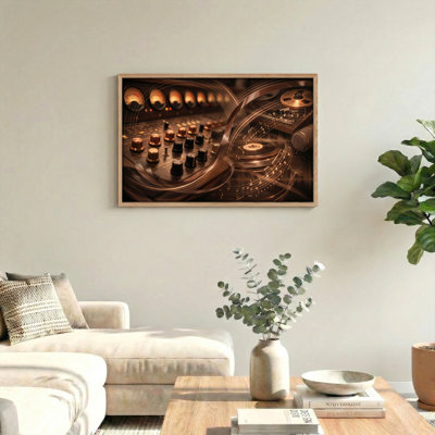 Music Studio Canvas Wall Art Oil Painting Print Set Of 1