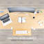 Plateau à clavier et souris VIVO Bamboo Clamp-on