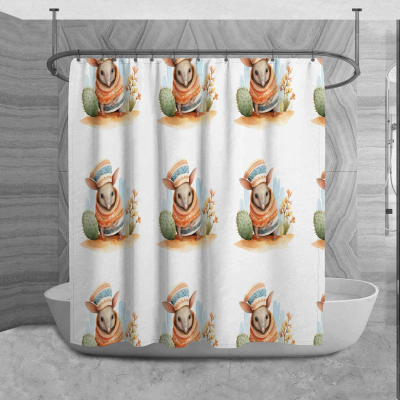 Rideau de douche Roddrick, H 73 po x l 70 po x P 6 po