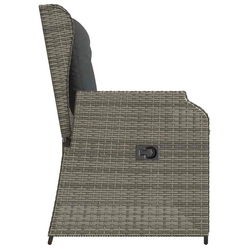 Garden Bench, Black, Grey