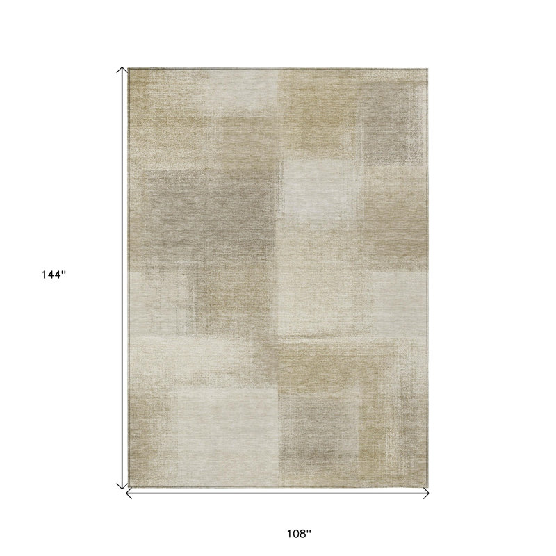 Tapis intérieur / extérieur taupe 9 'x 12' taupe