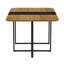 Ensemble de table de salle à manger moderne, peu encombrant, en bois et velours, parfait pour les petits espaces