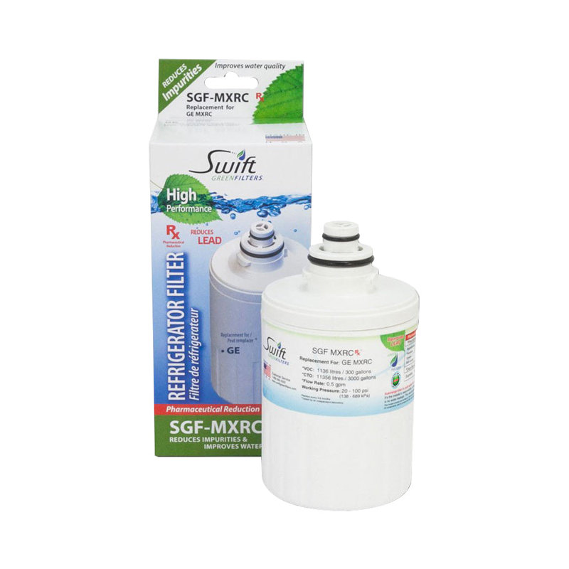 Filtre à eau Swift Green Filtres de réfrigération compatible avec les filtres de remplacement pour les modèles Fxr, mxrc, fxrt, 469905, paquet de 3