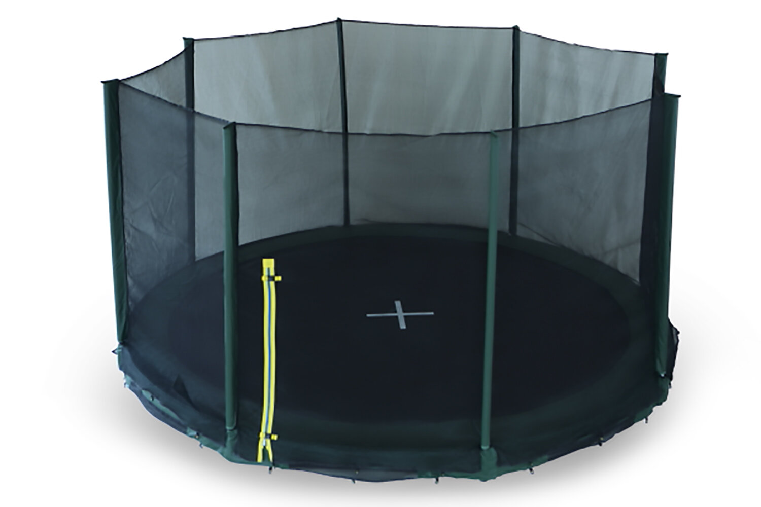 Super Jumper Inground 12' Round Trampoline with Safety Enclosure ...