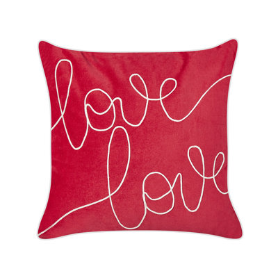 Nechemiah Red Square Cushion