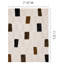 Tapis luxueux à motif géométrique brun ivoire luxueux-425048782