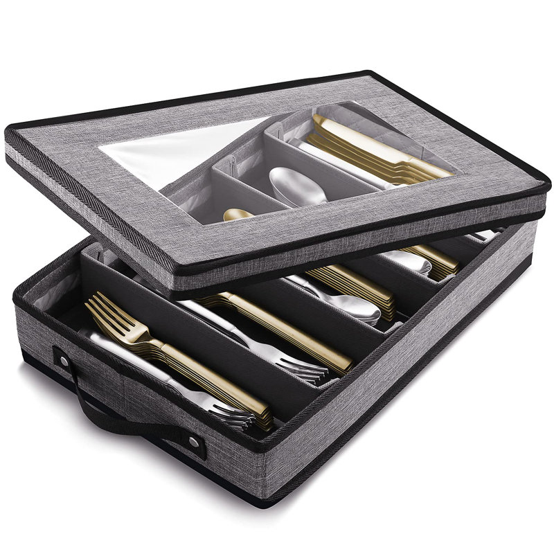Canale Fabric Flatware & Kitchen Utensils Drawer Organizer