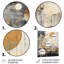 Pleine lune rétro mystique - Collages abstraits, impression d'art mural-106081089-106081090