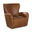 Zeus Leather Swivel Wingback Chair-943711034