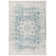 Tapis bleu sarcelle / ivoire Christa