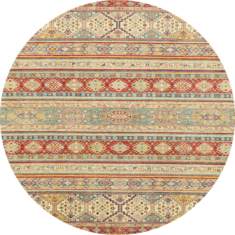 Tapis abstrait moderne 2758, Rond 6 pi