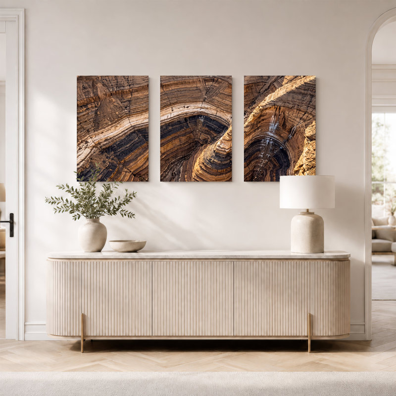 Ensemble de 3 toiles murales pliées, 36"H x 24"W x 3pcs