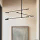 Rotaire 3 Light Metal Dimmable LED Sputnik Chandelier