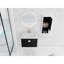 Meuble-lavabo de salle de bain avec lavabo en céramique et unité latérale - armoire de rangement moderne 28 po châtaignier noir-506073615