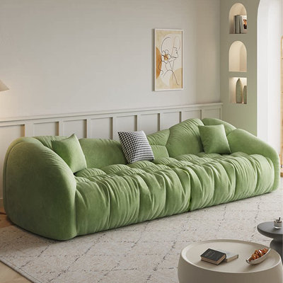 Coussin modulaire en polyester vert