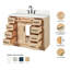 Thornaby 42'' Solid Wood Single Bathroom Vanity with 1.5'' Carrara Quartz Top-95016737-81058405