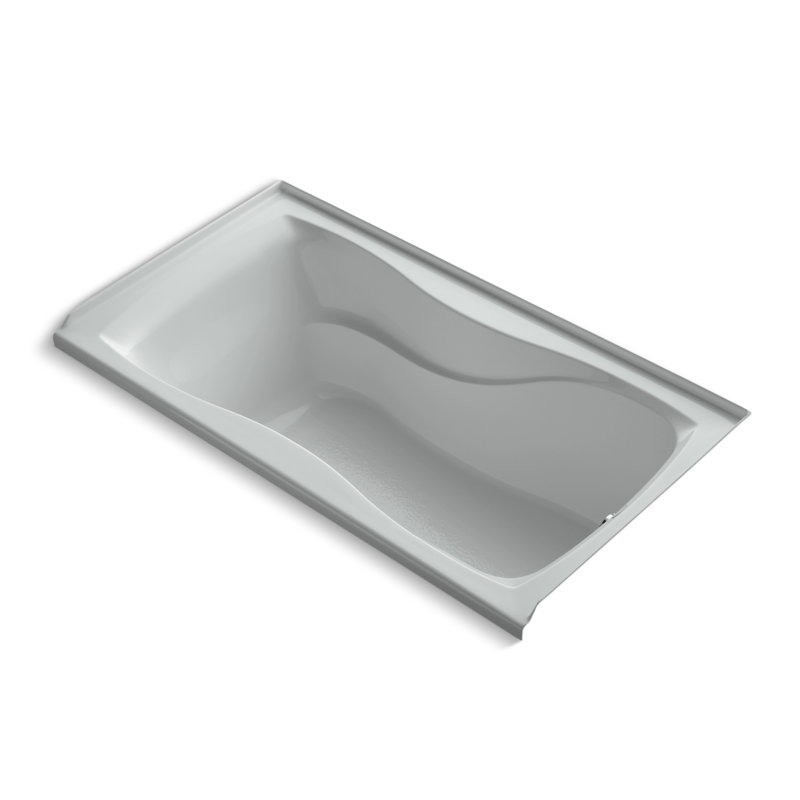Baignoire de trempage à chute 60" x 32" Hourglass, Amande