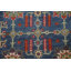 Tapis de couloir unique en laine bleu 3 pi 2 po x 12 pi 8 po New Age