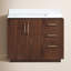 Meuble-lavabo simple 42 po avec plateau en pierre composite Cloverfield-93496151-93496152