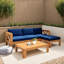 Ensemble de canapé modulaire en rotin pour l'extérieur 5 pièces pour jardin, cour et balcon-589246951
