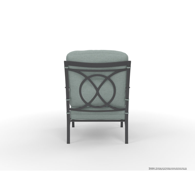 Pasadera Outdoor Lounge Chair, Trax Sequoia, Carbon Black