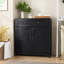 Armoire de cuisine avec tablette réglable et tiroir noir, pour tablette de salle à manger buffet d'entrée, noir