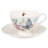 Lenox 812098 Butterfly Meadow 8 Oz. Butterfly Teacup and Saucer, White