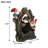 8.3"x4.7"x13.8" Small Accent Table - Decorative Woodland Gnome Water Fountain With Led Light
