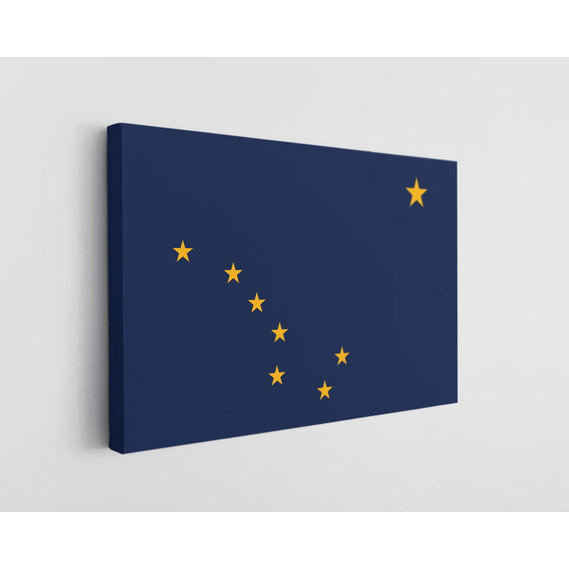 «Alaska State Flag», impression sur toile tendue, L 36 po x H 24 po