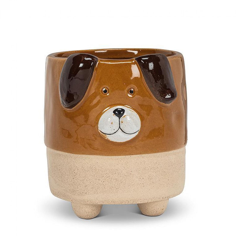 Happy Dog Footed Planter