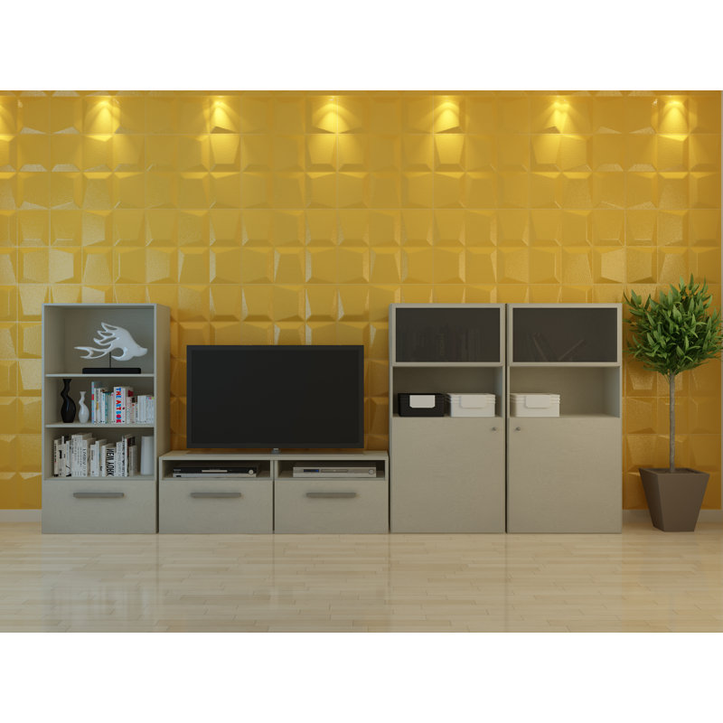Panneau mural en bambou de 25 po x 31 po Falkirk