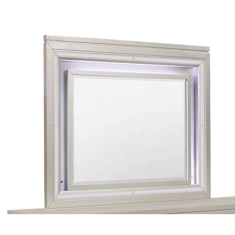 Cross Champagne Mirror With Led