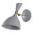 Bloomsdale 1 - Light White/Brass Gold Wallchiere-876110408