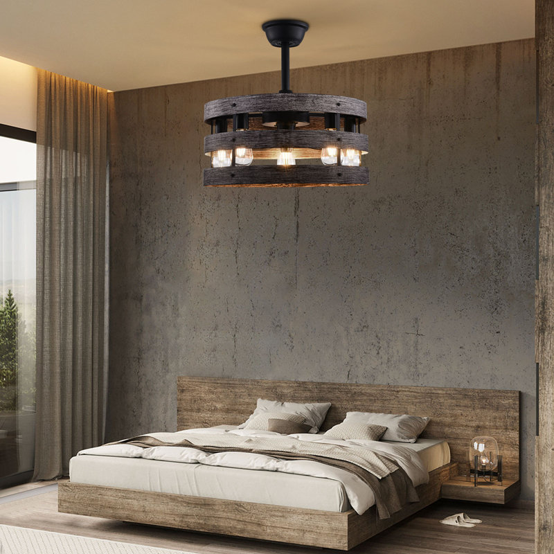 Ventilateur de plafond industriel sans lame 18 pouces avec télécommande