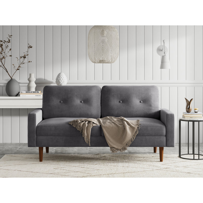 Mattea Upholstered 70'' Sofa, Gray 100% Polyester