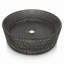 Lavabo de salle de bain rond en verre texturé 14 po Scotch - Collection Timeless-90991015-128042368