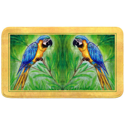 Tapis de bain ara bleu