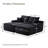 69" Oversized Double Chaise Lounge Indoor, Boneless Cloud Couch Sofa Bed With Deep Seat, 2 Piece Plush Corduroy Sleeper Loveseat, No Assembly Required,living Room Bedroom,storage,multi-function Cup.-2009766140
