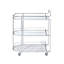 Chariot-bar Martavious en transparent et chrome