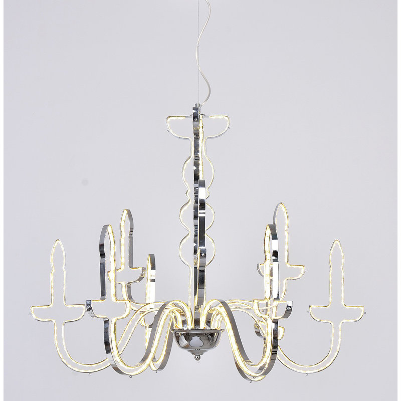 1 - Light Candle Style LED Chandelier