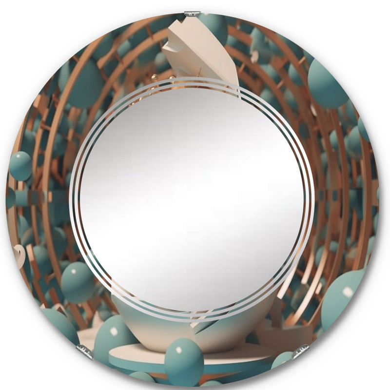 Miroir mural Zelline, 24 po x 24 po