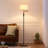 63" Traditional Adjustable Swing Arm Floor Lamp for Living Room, Bedroom