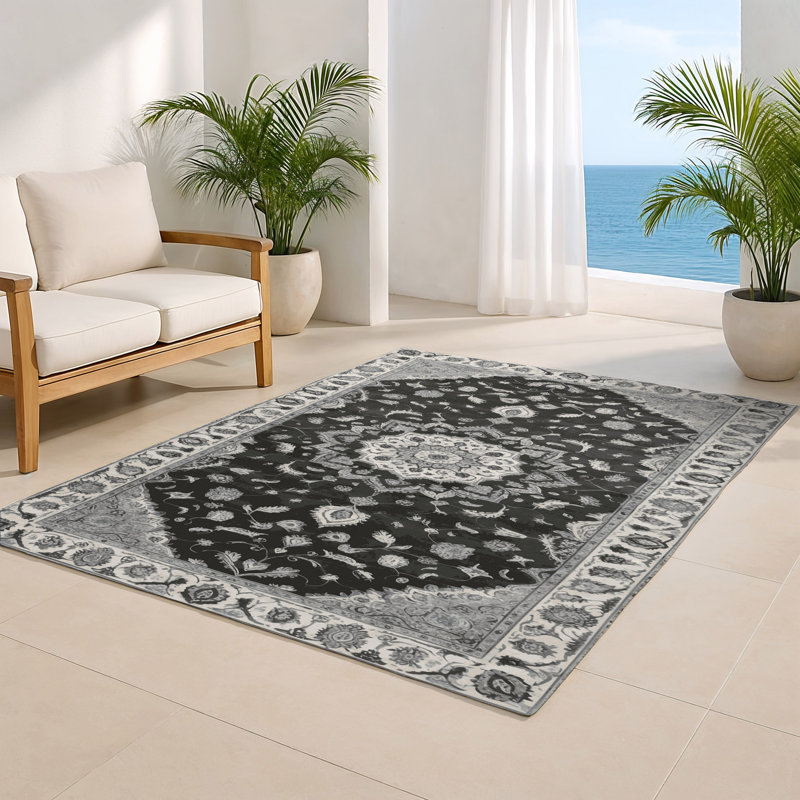 Tapis d'intérieur et d'extérieur Tabriz, Rectangulaire 3 pi x 5 pi