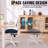 Small Armless Office Chair, Swivel Desk Chair with Mesh Back & Padded Seat, Space-Saving Modern Task Chair for Compact office-1697653374-1697653347