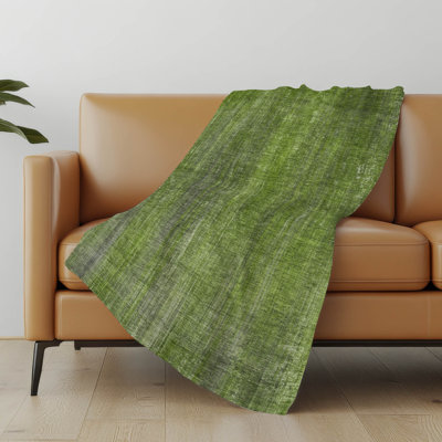 Addison Machine Washable Sherpa Striped Throw Blanket
